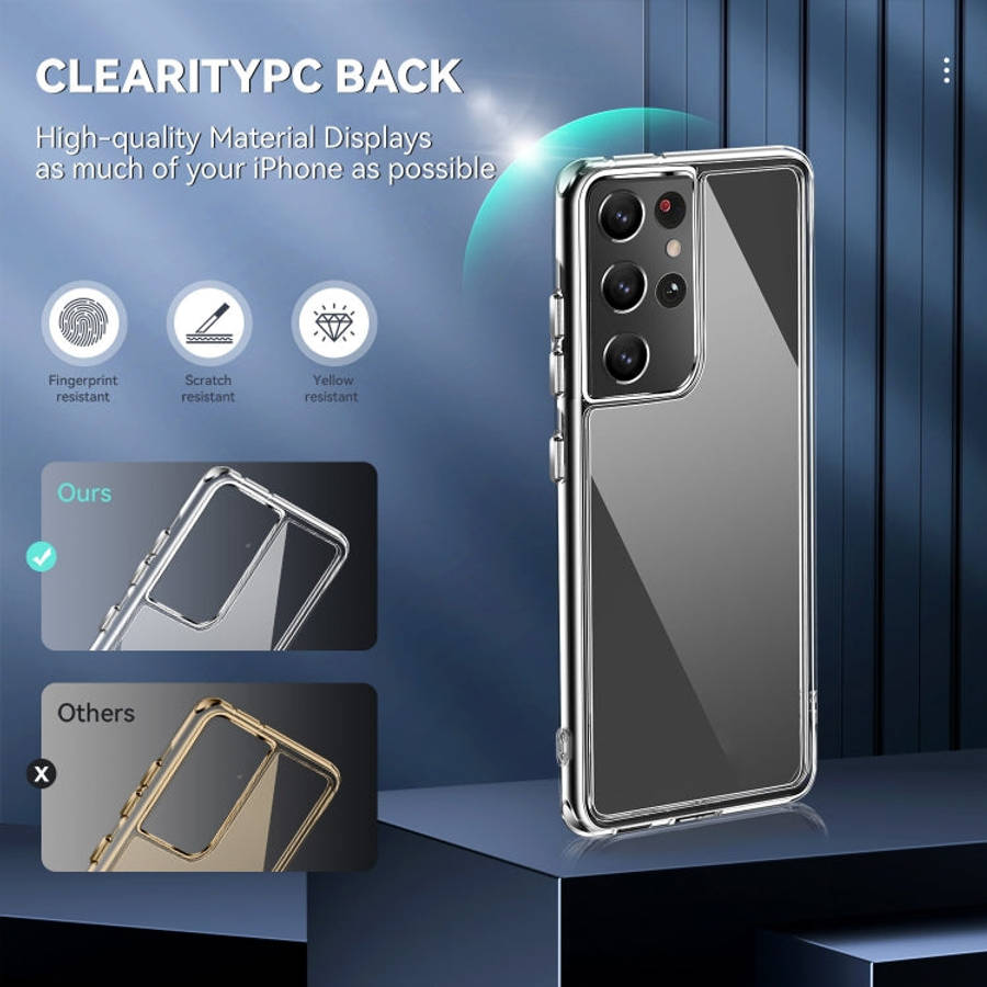 TPU + PC Transparent Shockproof Protective Case, For Samsung Galaxy S21 Ultra 5G, For Samsung Gal...