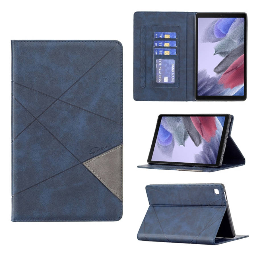 Rhombus Texture Horizontal Flip Magnetic Leather Case with Holder & Card Slots, For Samsung Galax...