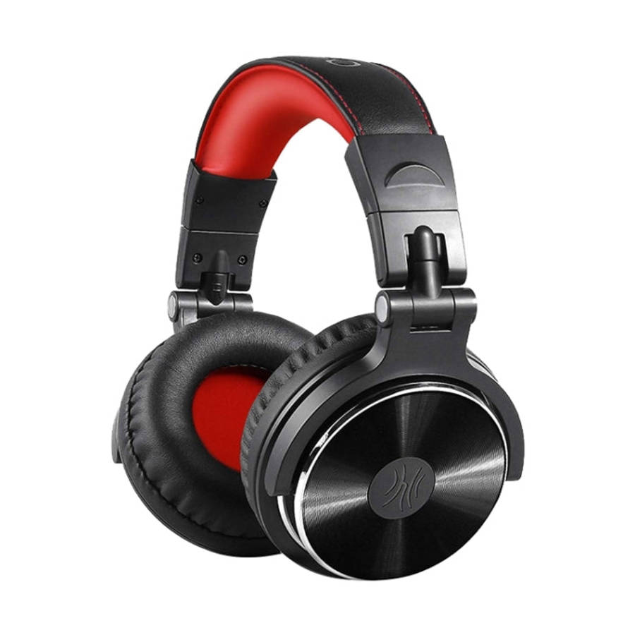 OneOdio Pro-10 Head-mounted Noise Reduction Wired Headphone with Microphone, Black Red, Black, Gr...