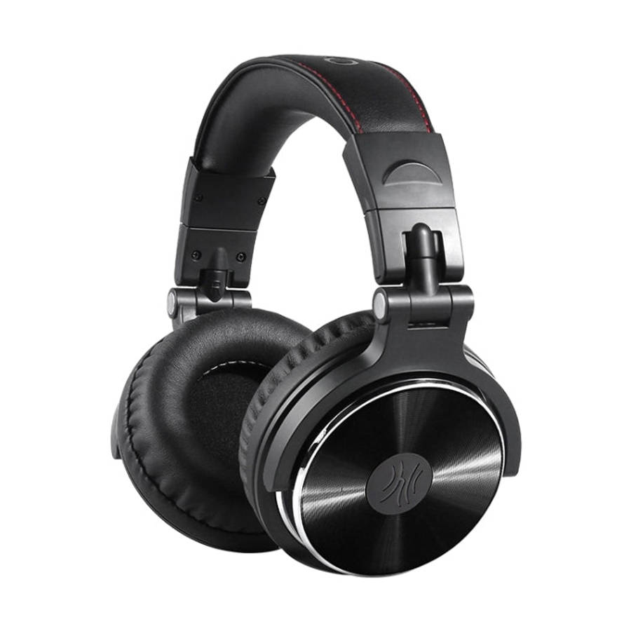OneOdio Pro-10 Head-mounted Noise Reduction Wired Headphone with Microphone, Black Red, Black, Gr...