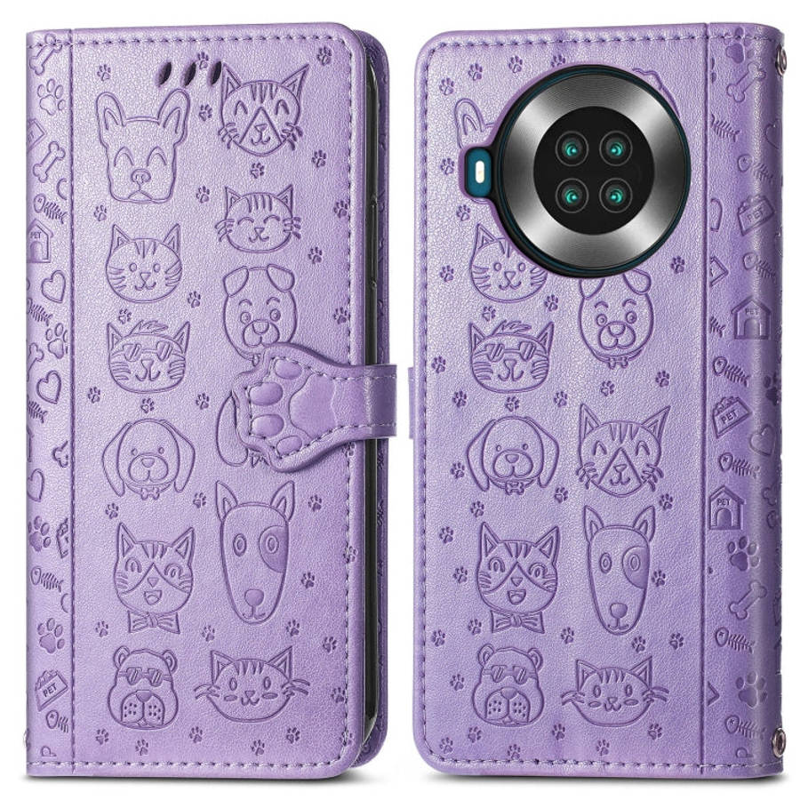 Lovely Cat and Dog Embossing Pattern Horizontal Flip Leather Case , with Holder & Card Slots & Wa...