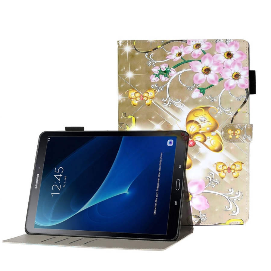 3D Embossing Pattern Horizontal Flip Leather Case with Holder & Card Slots & Wallet, For Galaxy T...