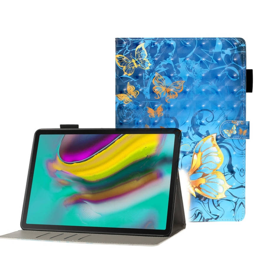 3D Embossing Pattern Horizontal Flip Leather Case with Holder & Card Slots & Wallet, For Galaxy T...