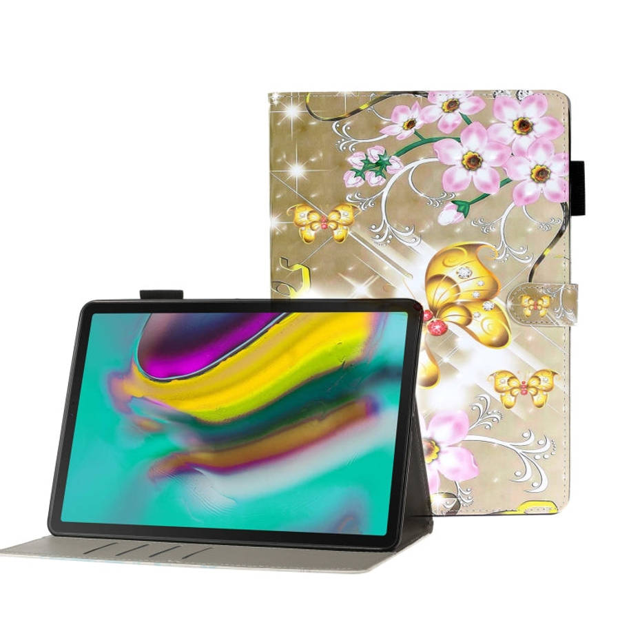 3D Embossing Pattern Horizontal Flip Leather Case with Holder & Card Slots & Wallet, For Galaxy T...