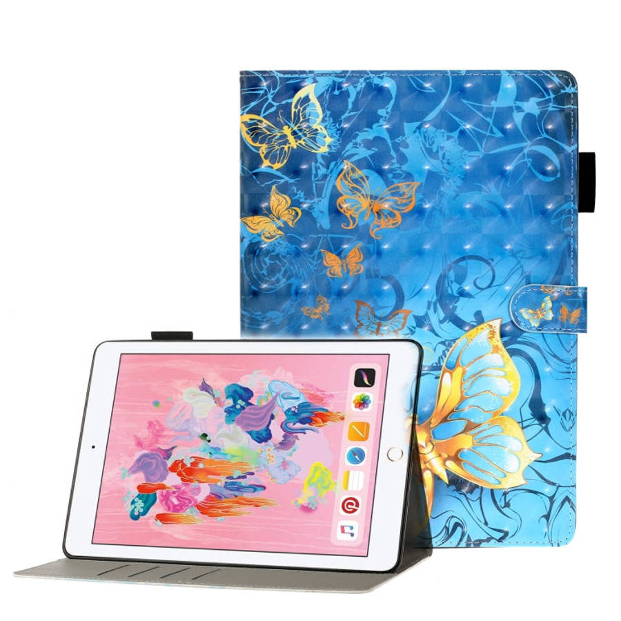 3D Embossing Pattern Horizontal Flip Leather Case with Holder & Card Slots & Wallet, For Galaxy T...