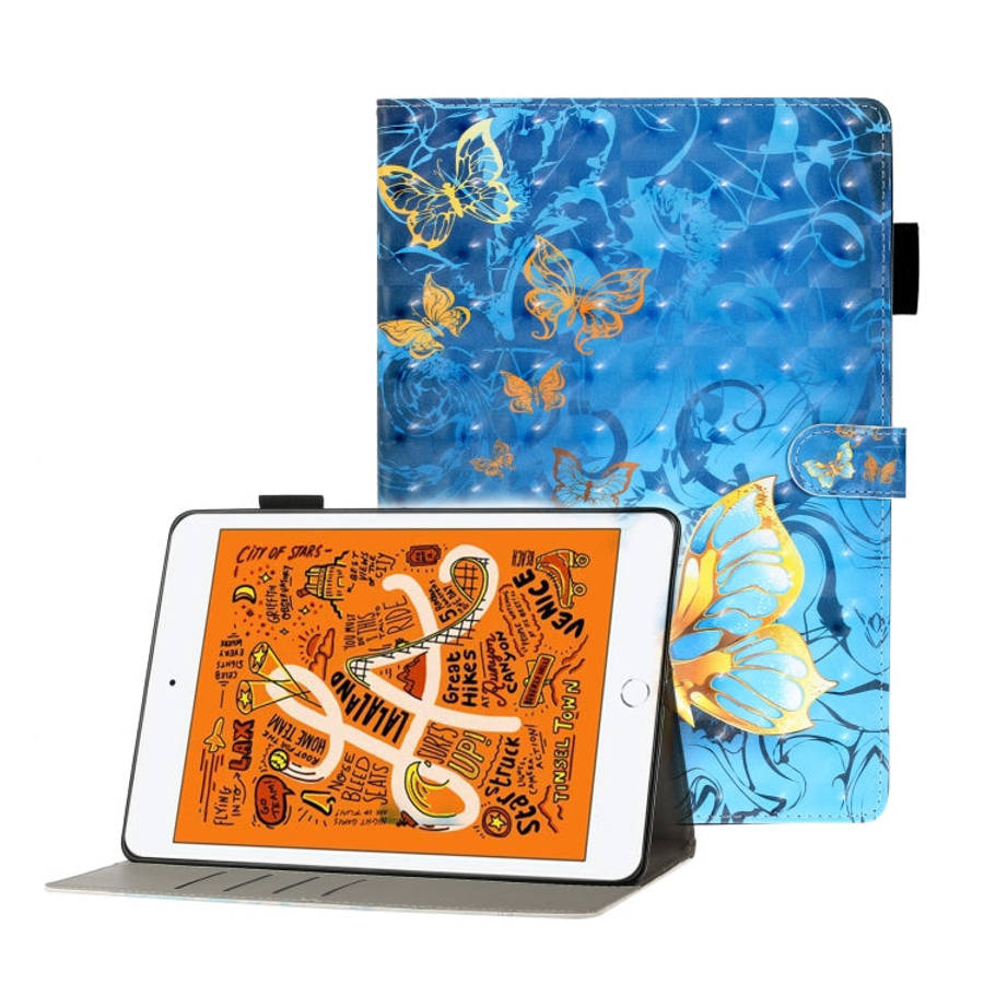 3D Embossing Pattern Horizontal Flip Leather Case with Holder & Card Slots & Wallet, For Galaxy T...