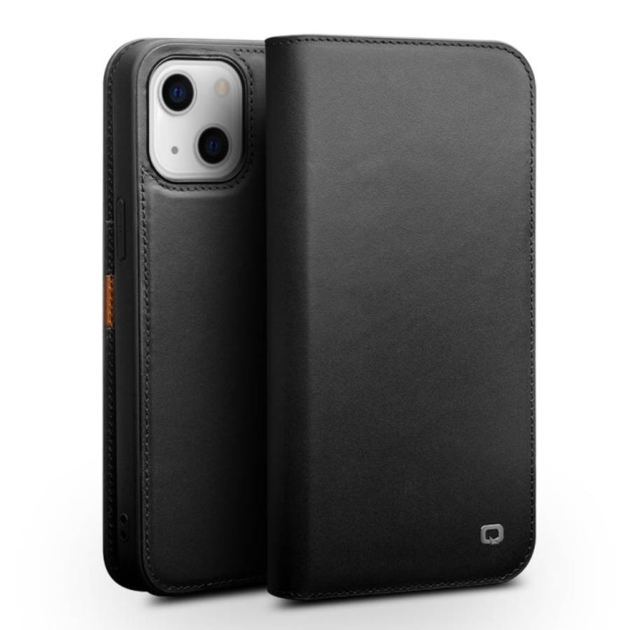 QIALINO Business Horizontal Flip Leather Case with Holder & Card Slots & Wallet, For iPhone 13 Pr...