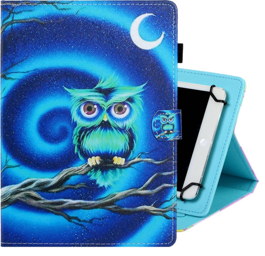 Universal Colored Drawing Horizontal Flip PU Leather Case with Holder & Card Slot, 7 inch, 8 inch...