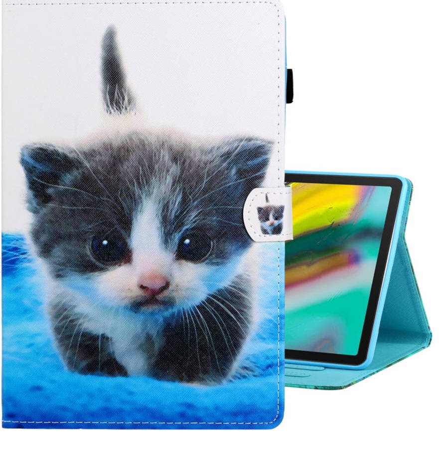 Colored Drawing Horizontal Flip PU Leather Case with Holder & Card Slot & Sleep / Wake-up Functio...