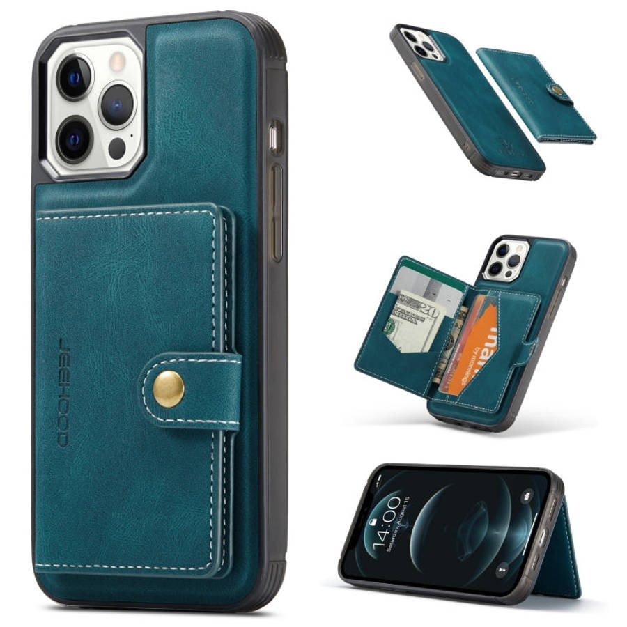JEEHOOD Retro Magnetic Detachable Protective Case with Wallet & Card Slot & Holder, For iPhone 13...