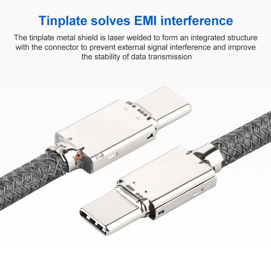 100W USB-C / Type-C Male to USB-C / Type-C Male Full-function Data Cable with E-mark, 0.5m, 1m, 1...
