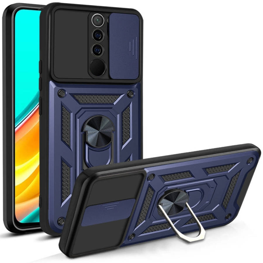 Sliding Camera Cover Design TPU+PC Protective Case, For Xiaomi Redmi 9, For Xiaomi Redmi 9A, For ...