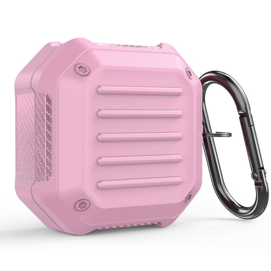 Shockproof Carbon Fiber Luggage Earphone Protective Case with Hook, For Samsung Galaxy Buds Live ...