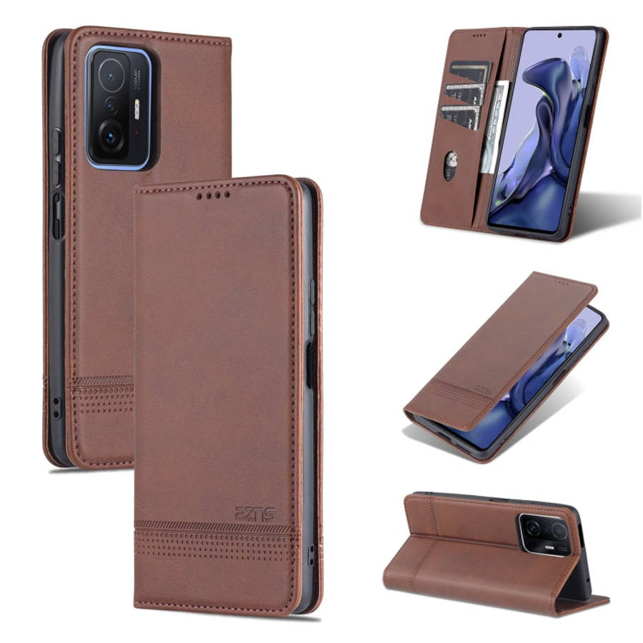 AZNS Magnetic Calf Texture Horizontal Flip Phone Leather Case, For Google Pixel 6, For Google Pix...