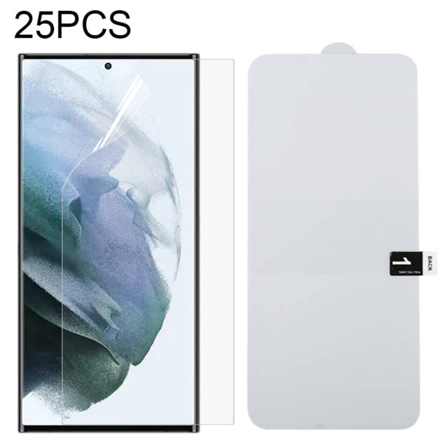 25 PCS Full Screen Protector Explosion-proof Hydrogel Film, For Samsung Galaxy S22 5G (25pcs), Fo...