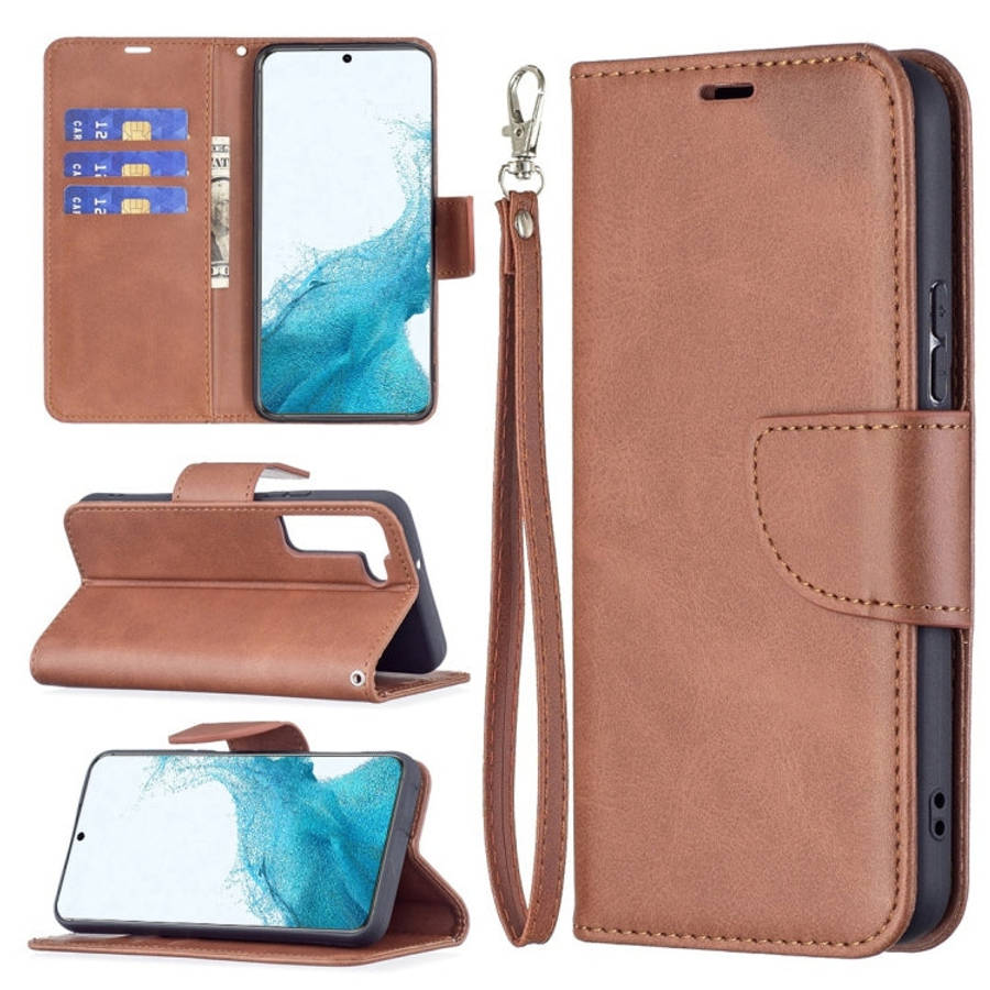 Retro Lambskin Texture Pure Color Horizontal Flip Leather Phone Case with Holder & Card Slots & W...
