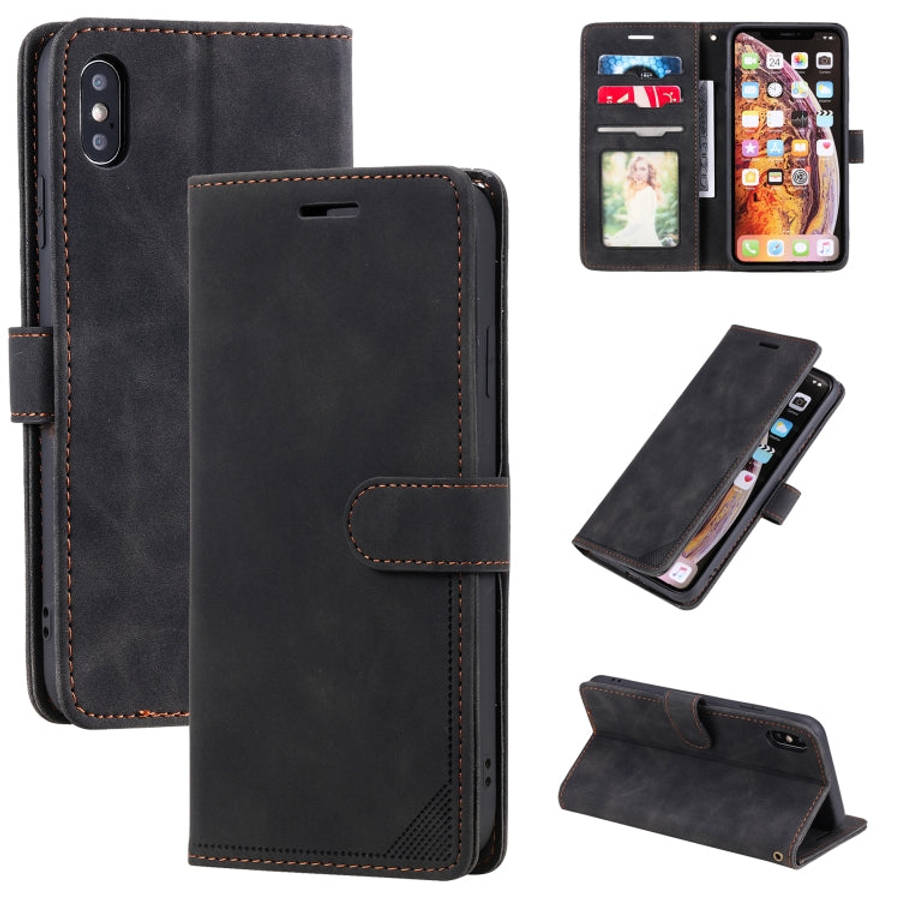 Skin Feel Anti-theft Brush Horizontal Flip Leather Phone Case, For iPhone 11, For iPhone XS Max, ...