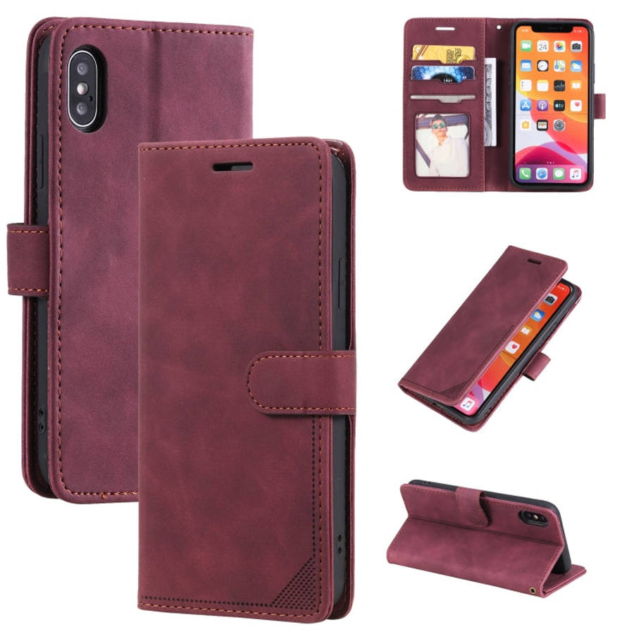 Skin Feel Anti-theft Brush Horizontal Flip Leather Phone Case, For iPhone 11, For iPhone XS Max, ...