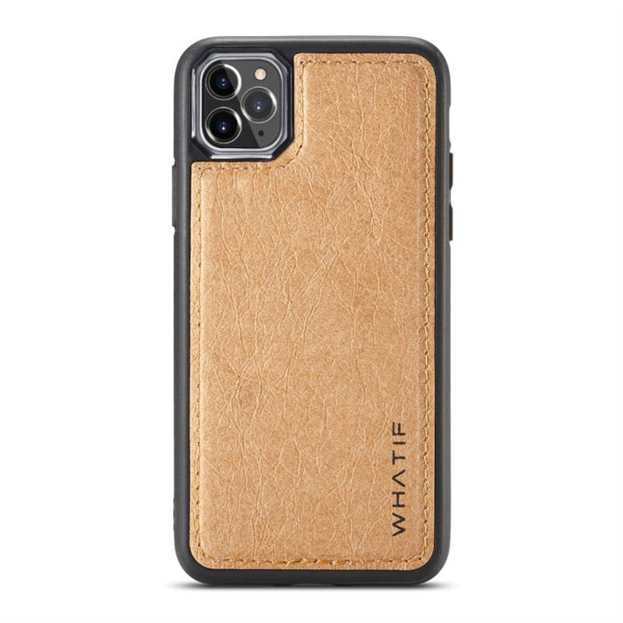 WHATIF Kraft Paper TPU + PC Full Coverage Protective Case, For iPhone 11 Pro, For iPhone 11 Pro Max