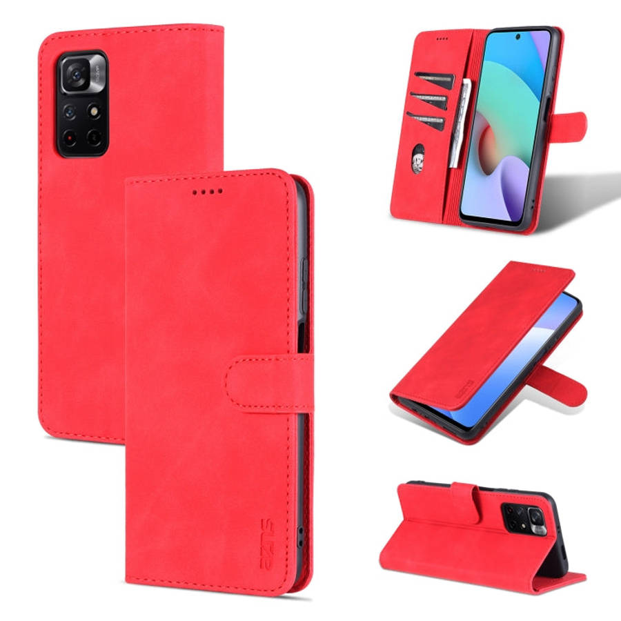 AZNS Skin Feel Calf Texture Horizontal Flip Leather Phone Case with Card Slots & Holder & Wallet,...