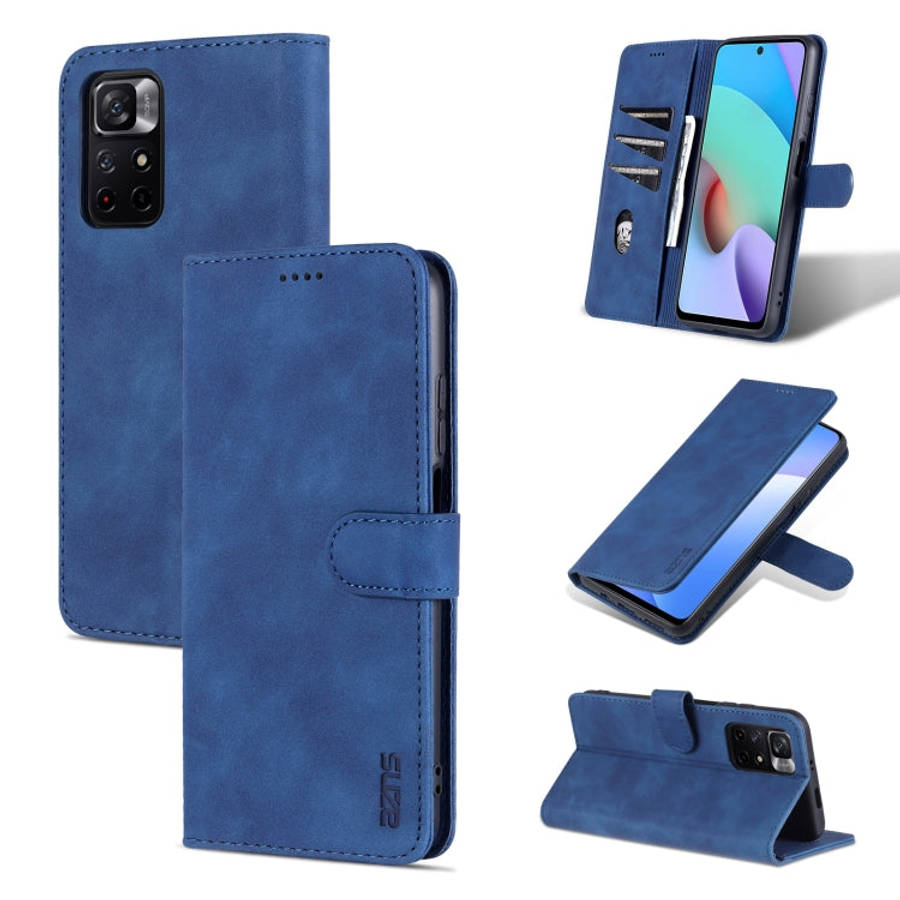 AZNS Skin Feel Calf Texture Horizontal Flip Leather Phone Case with Card Slots & Holder & Wallet,...