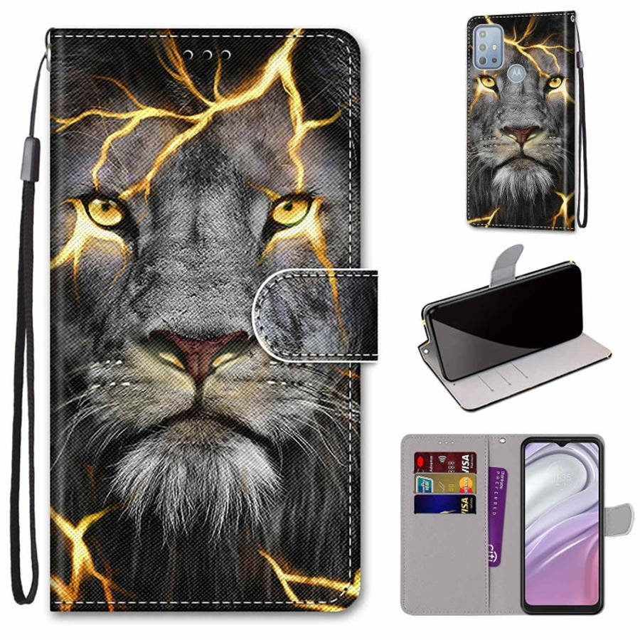 Coloured Drawing Cross Texture Horizontal Flip Leather Phone Case with Holder & Card Slots & Wall...