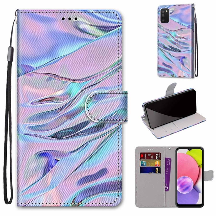 Coloured Drawing Cross Texture Horizontal Flip PU Phone Leather Case with Holder & Card Slots & W...