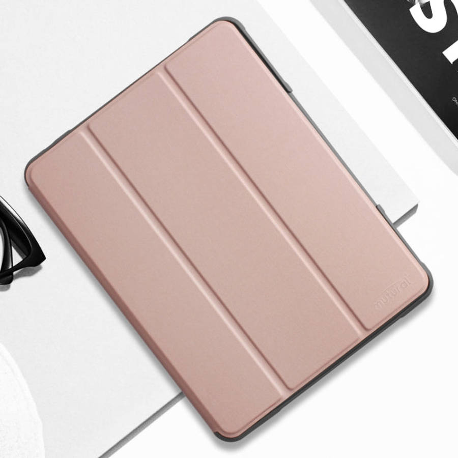 Mutural Horizontal Flip PC + TPU + PU Leather Case with Holder & Pen Slot, For iPad 10.2, For iPa...