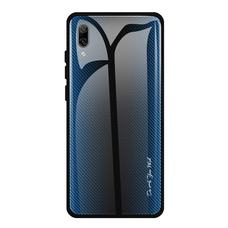 Texture Gradient Glass Protective Case, For Huawei Enjoy 9 Plus / Y9 2019, For Huawei Enjoy 9s, F...