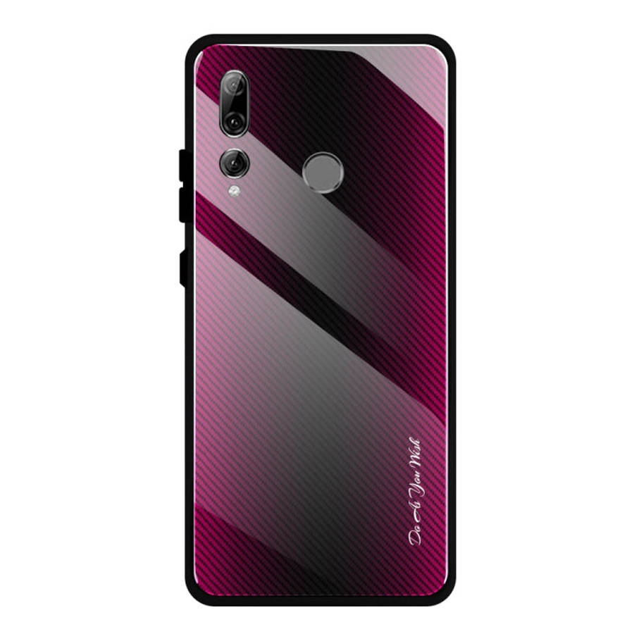 Texture Gradient Glass Protective Case, For Huawei Enjoy 9 Plus / Y9 2019, For Huawei Enjoy 9s, F...