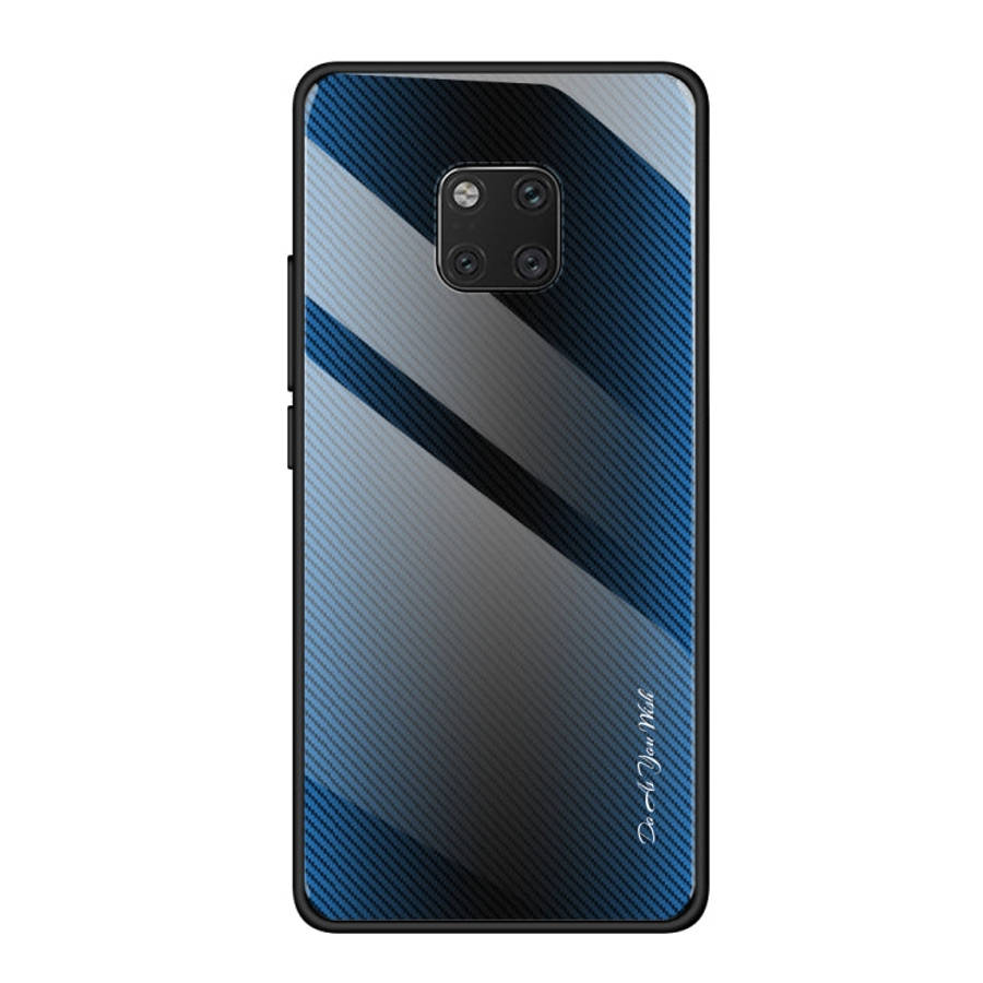 Texture Gradient Glass Protective Case, For Huawei Enjoy 9 Plus / Y9 2019, For Huawei Enjoy 9s, F...