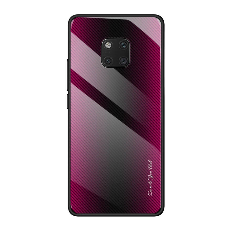 Texture Gradient Glass Protective Case, For Huawei Enjoy 9 Plus / Y9 2019, For Huawei Enjoy 9s, F...