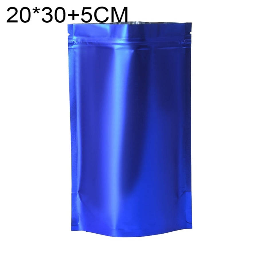 100 PCS/Set Matte Aluminum Foil Snack Stand-up Pouch, 20x30+5cm