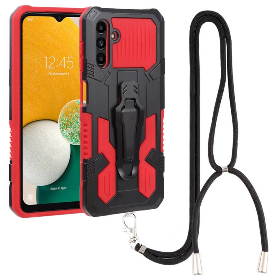 Armor Warrior Shockproof PC + TPU Lanyard Phone Case, For Samsung Galaxy A13 5G, For Infinix Hot ...