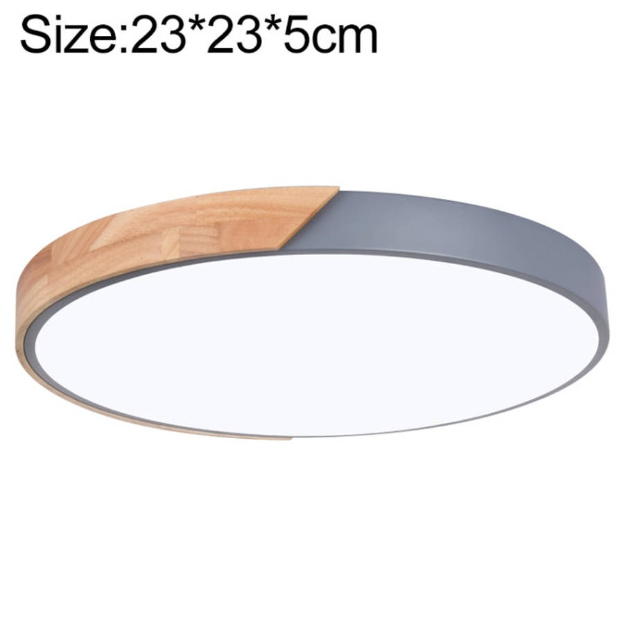 Wood Macaron LED Round Ceiling Lamp, White Light, 23cm, 30cm, 40cm, 50cm, 60cm