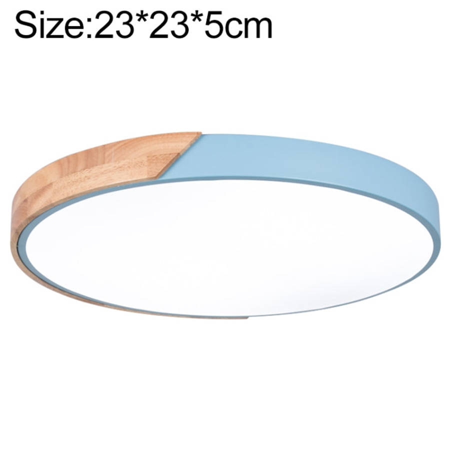Wood Macaron LED Round Ceiling Lamp, White Light, 23cm, 30cm, 40cm, 50cm, 60cm