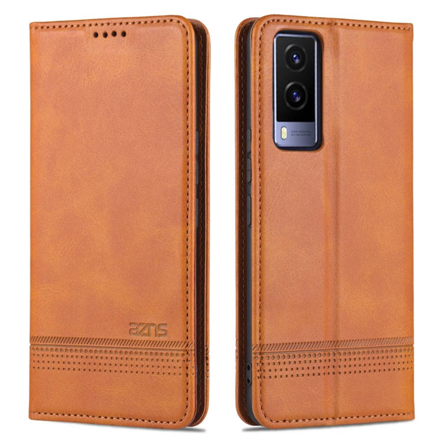 AZNS Magnetic Calf Texture Horizontal Flip Leather Phone Case, For vivo Y71t / V21e 5G, For Samsu...