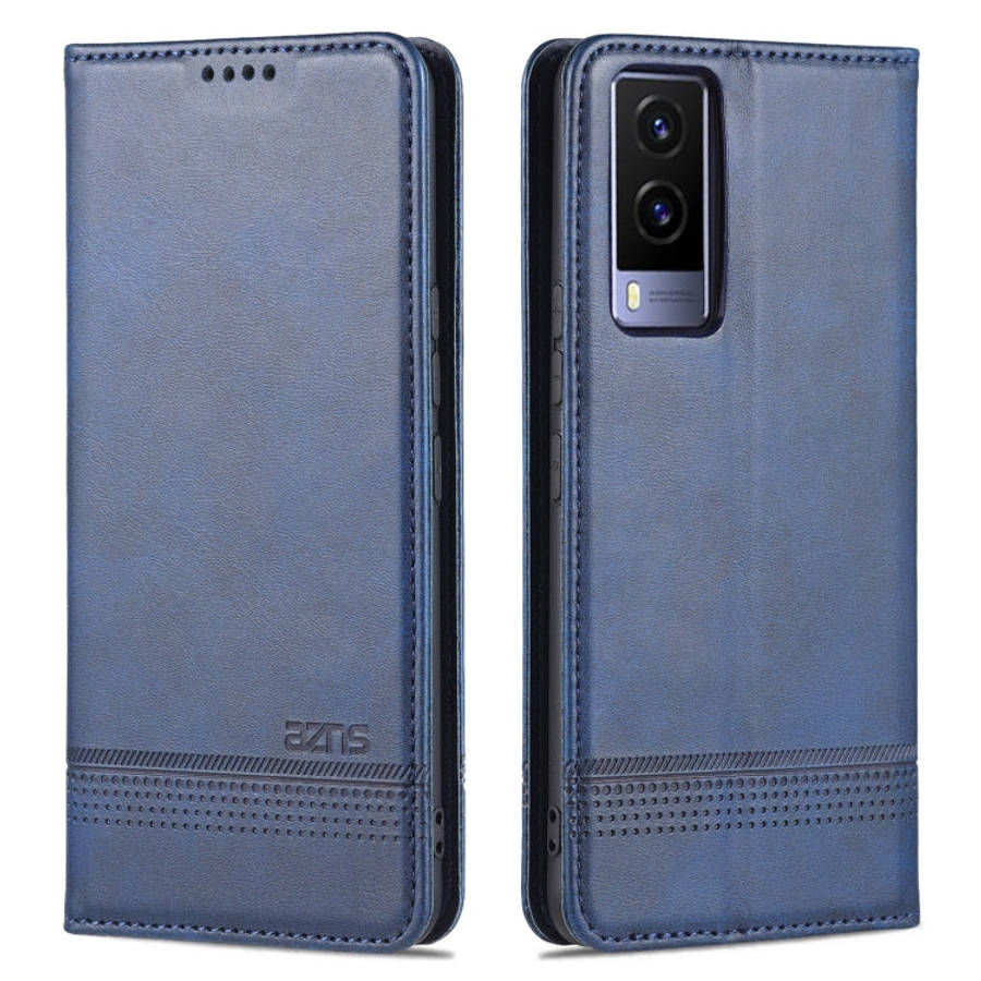 AZNS Magnetic Calf Texture Horizontal Flip Leather Phone Case, For vivo Y71t / V21e 5G, For Samsu...