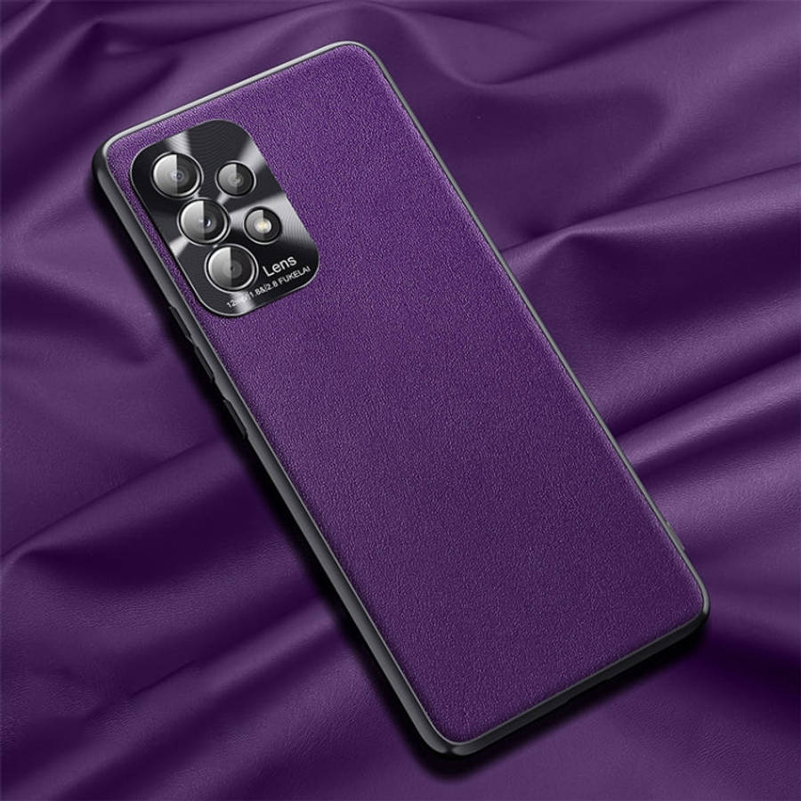 Plain Skin Leather Phone Case, For Samsung Galaxy A72 5G / 4G, For Samsung Galaxy A32 4G, For Sam...
