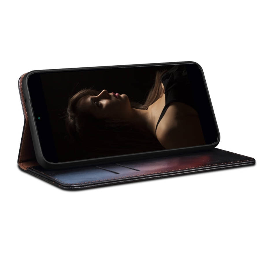 Simple Wax Crazy Horse Texture Leather Phone Case, For OPPO Reno7 5G, For OPPO Reno7 Pro 5G, For ...