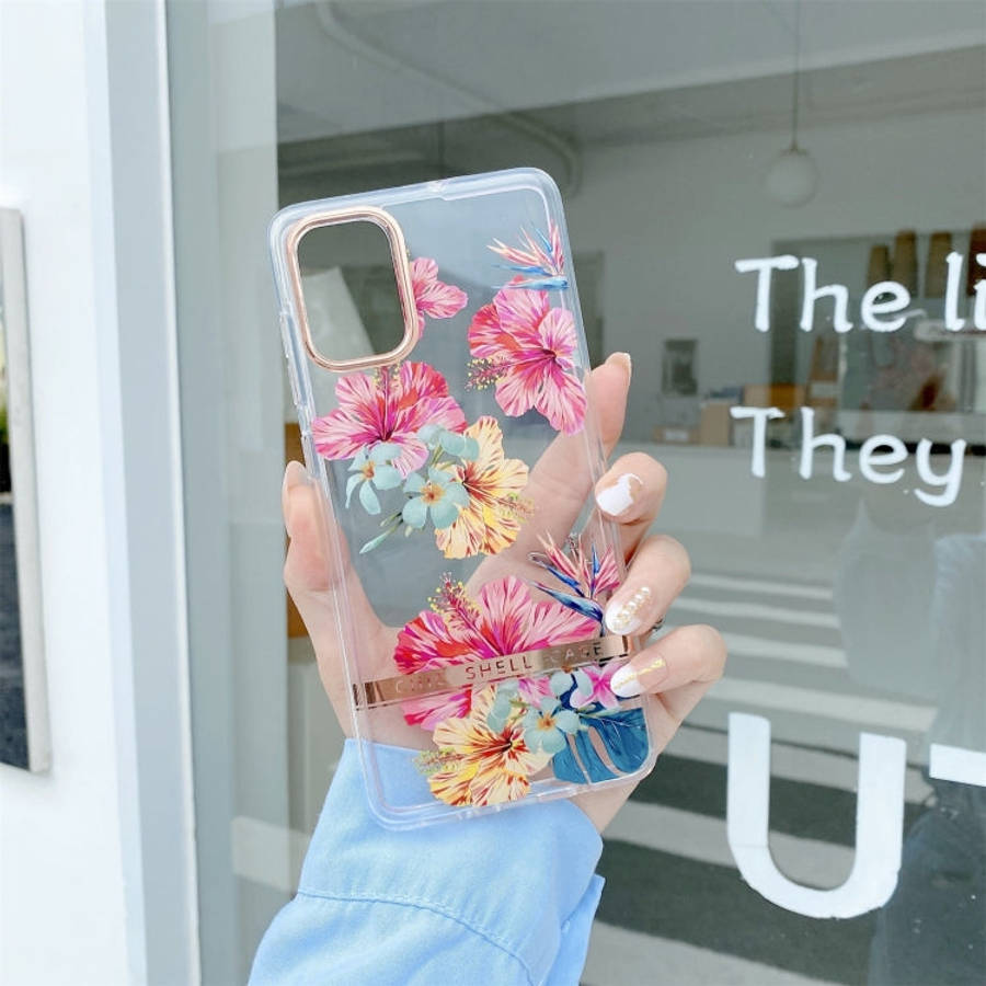 Translucent Plating Flower Phone Case, For Samsung Galaxy S22 5G, For Samsung Galaxy S22+ 5G, For...