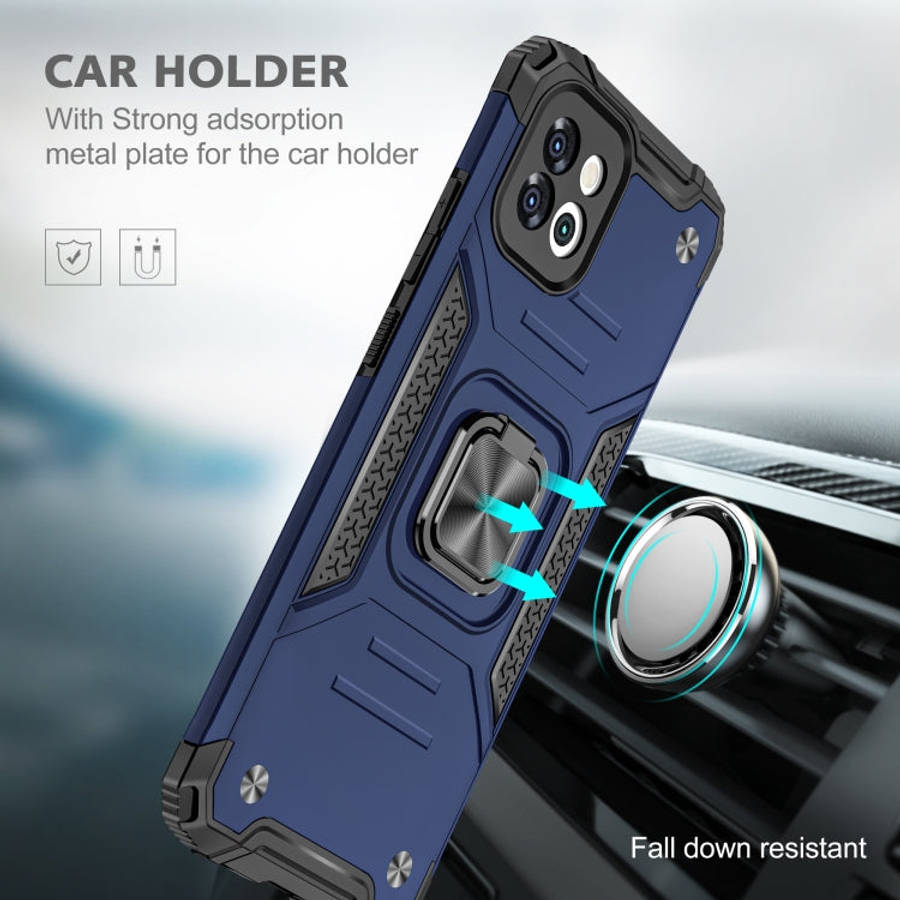 Magnetic Armor TPU + PC Holder Phone Case, For Samsung Galaxy A03 164mm