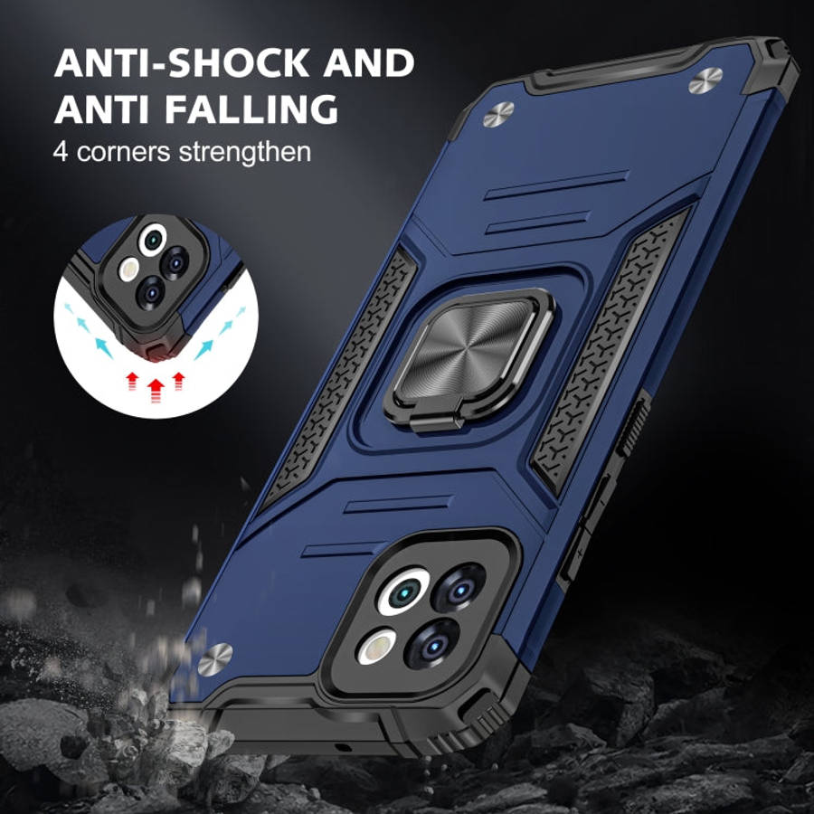 Magnetic Armor TPU + PC Holder Phone Case, For Samsung Galaxy A03 164mm