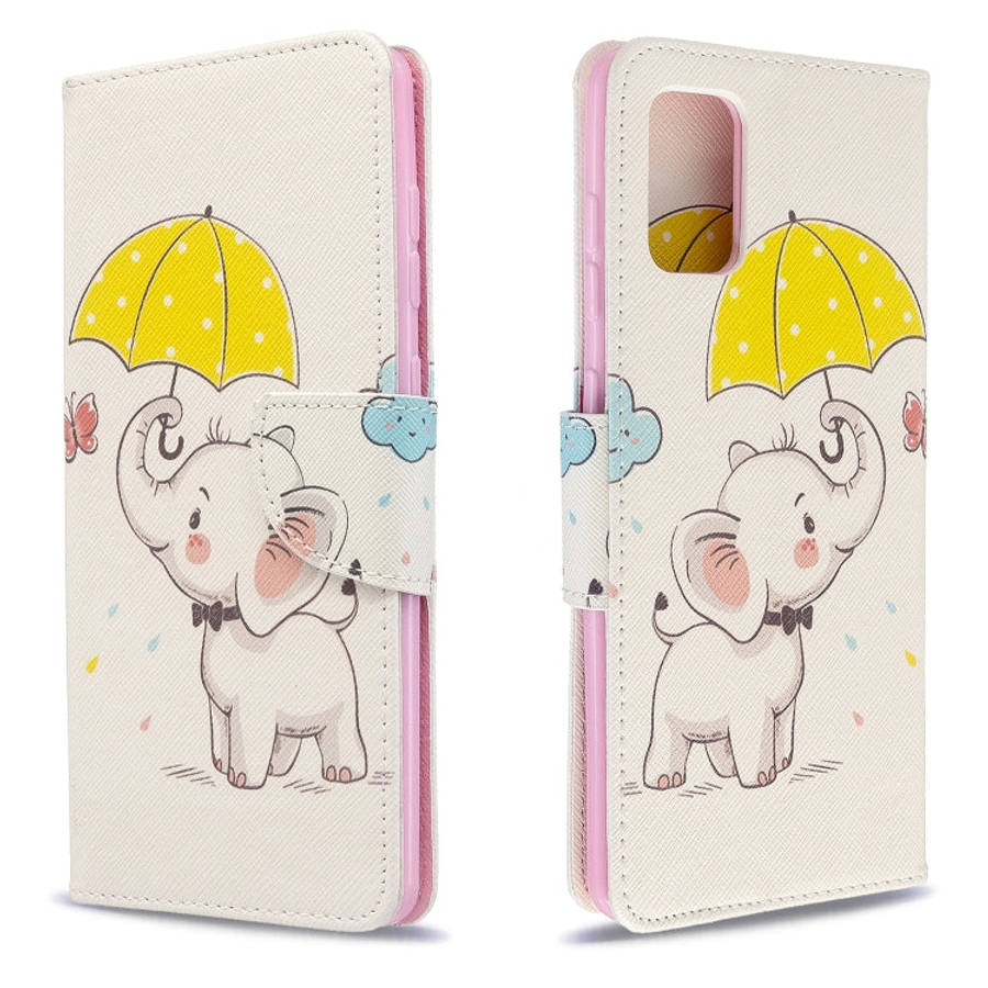 Colored Drawing Pattern Horizontal Flip Leather Case with Holder & Card Slots & Wallet, For Galax...