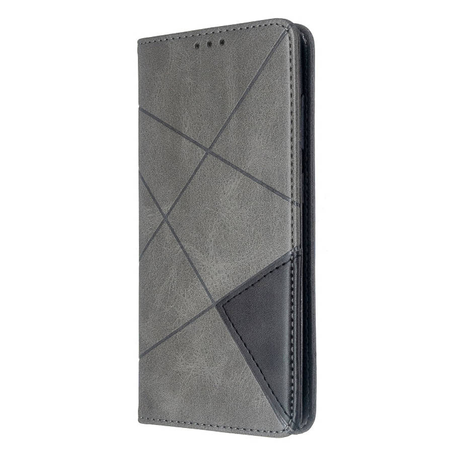 Rhombus Texture Horizontal Flip Magnetic Leather Case with Holder & Card Slots, For Galaxy S20, F...