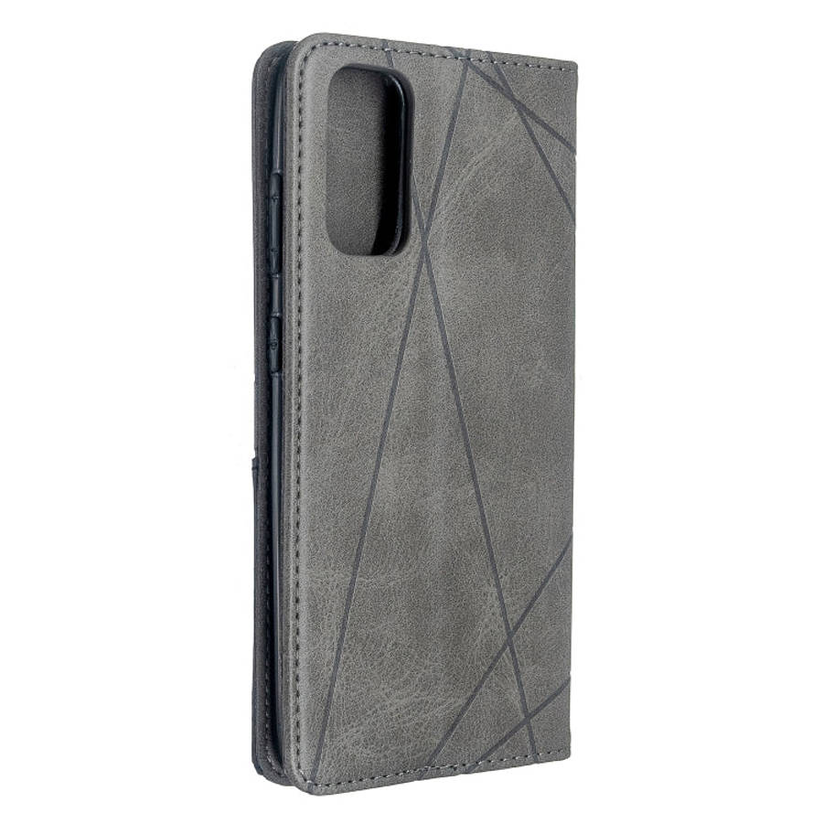 Rhombus Texture Horizontal Flip Magnetic Leather Case with Holder & Card Slots, For Galaxy S20, F...
