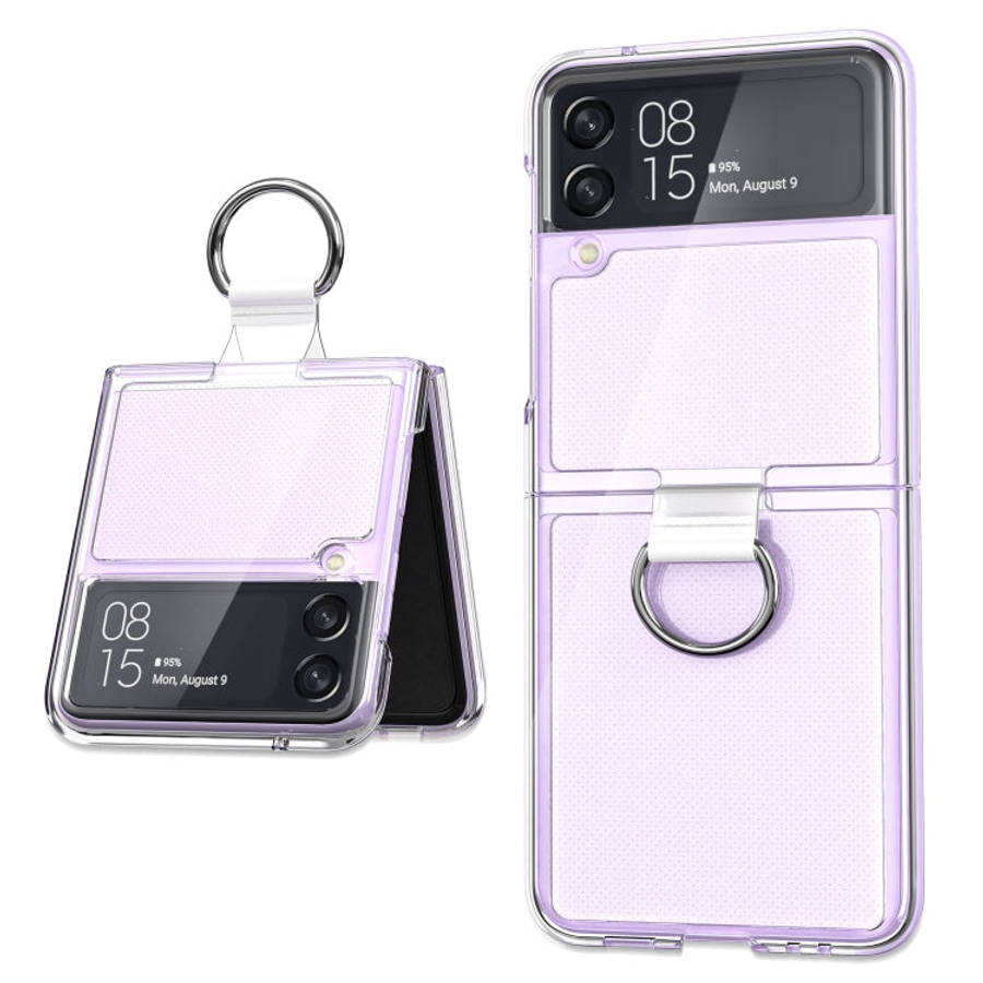 PC + PVC Ring Phone Case, For Samsung Galaxy Z Flip3 5G