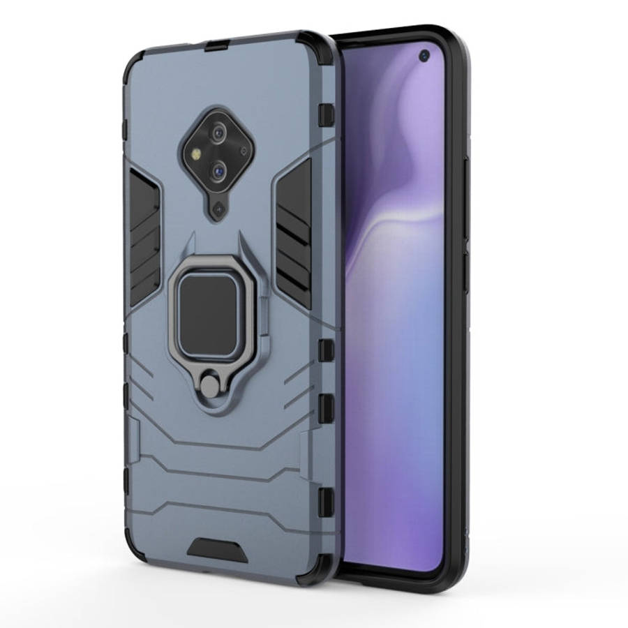 Shockproof PC + TPU Protective Case with Magnetic Ring Holder, For Vivo S5, For Vivo V17 / Y9s / ...