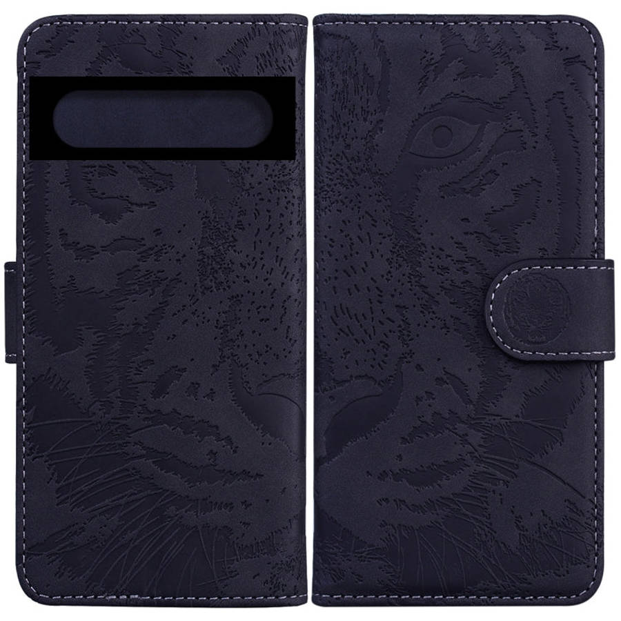 Tiger Embossing Pattern Horizontal Flip Leather Phone Case, For Google Pixel 7 Pro 5G, For Google...