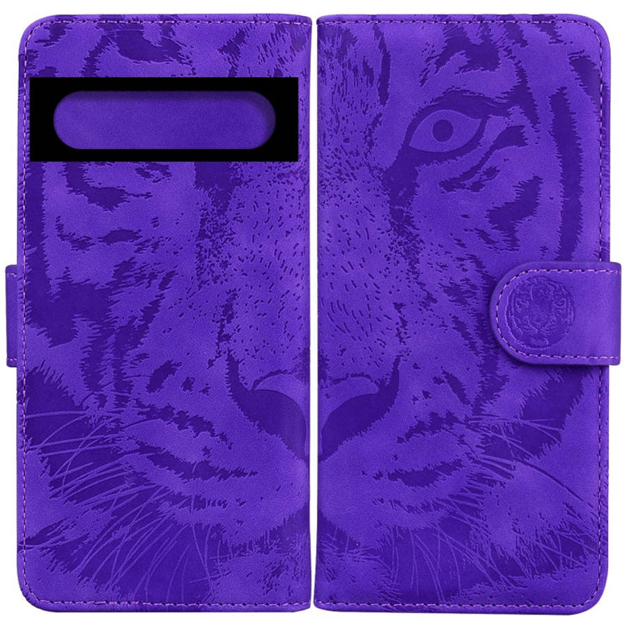 Tiger Embossing Pattern Horizontal Flip Leather Phone Case, For Google Pixel 7 Pro 5G, For Google...